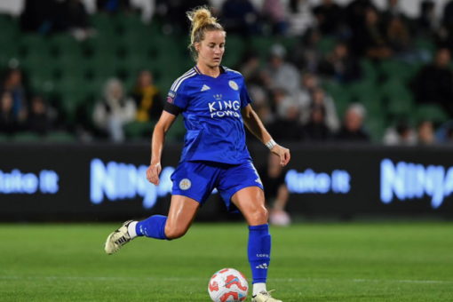 Sophie Howard playing for Leicester City