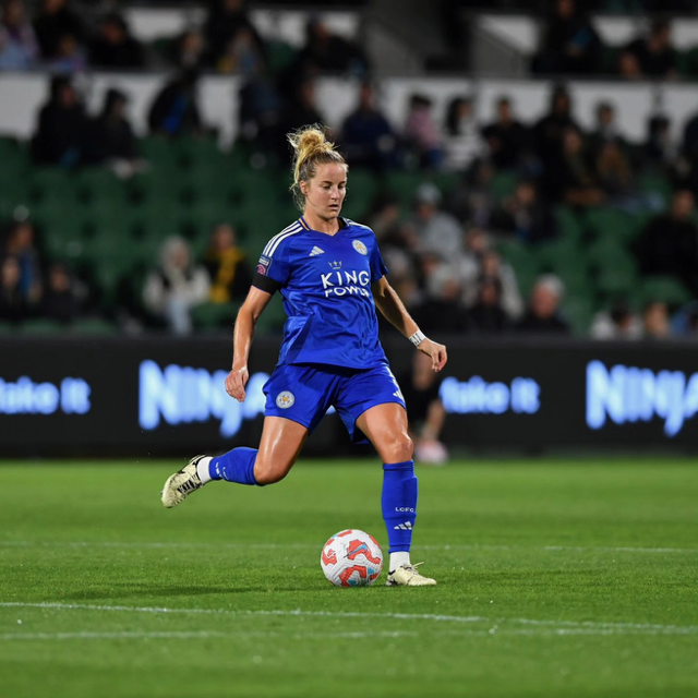 Sophie Howard playing for Leicester City