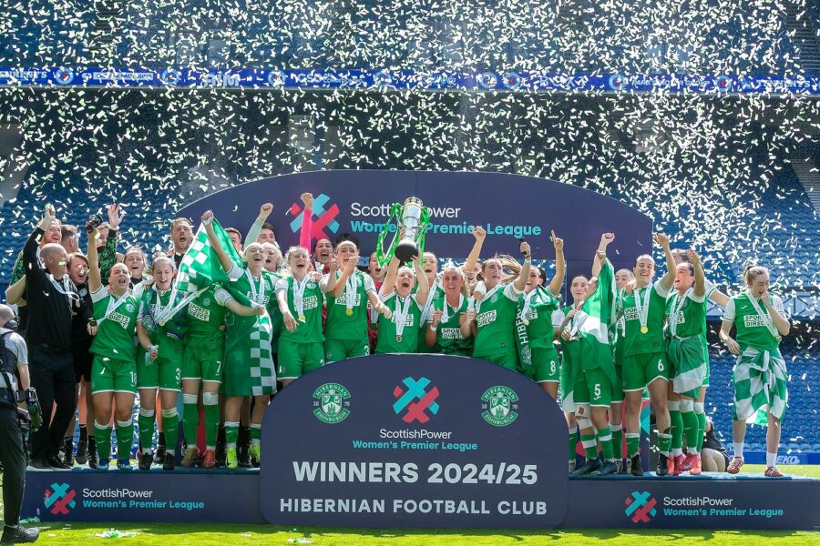 Hibernian Women champions